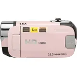 D90 HD 1080P 16MP Digital Kamera, 2,4-Zoll-Videorecorder-Nachtsicht Kamera-Camcorder, 16X Zoom Füll Licht mit USB-Anschluss für Standard-Speicher Karte (PINK)