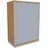 FM Büromöbel Sidney Rollladenschrank 80 x 113,3 x 44,2 cm braun