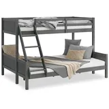 Homestyle4u Etagenbett 90x200 und 140x200 cm, Kinder- & Jugendzimmer, Kindermöbel, Kinderbetten, Etagenbetten