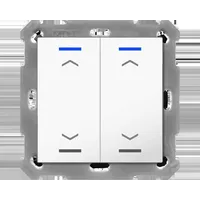 MDT KNX Taster Light 55 2-fach, RGBW, Temperatursensor, reinweiß