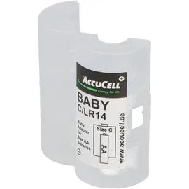 AccuCell Universal Baby C Adapter für je 1x Mignon/AA auf Größe Baby, C, LR14, FR14 AA 1 St.