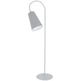 Licht-Erlebnisse Stehlampe BANTA, ohne Leuchtmittel, Moderne Stehleuchte Grau Weiß flexibel Leselampe Couch Lampe grau