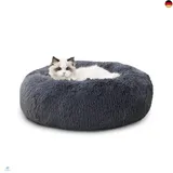 Bedsure Katzenbett - Ø 50 cm Donut Kissen, Katzenschlafplatz für Katzen flauschig