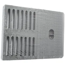 Upmann Kunststoffrost 250x180x24 mm 2-teilig Grau