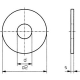 TOOLCRAFT Unterlegscheiben 6.4mm 18mm Edelstahl A2 100 St. 6.4 D9021-A2 192701