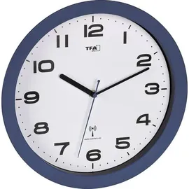 TFA Funk Wanduhr 50 cm 60.3554.05 Rot