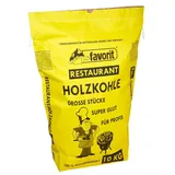 Favorit Grillkohle 10 kg braun