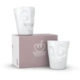 Fiftyeight Becher Set Witzig/Lecker weiß