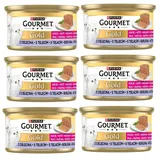 GOURMET Gold Nassfutter mit Kalb Mousse für Kätzchen 6x85g