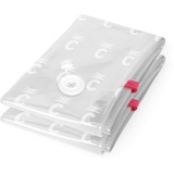 Compactor Set von 2 VAC AND ROLL Vakuumkompressionsbeuteln, ASPISPACE, Größe S, 40x60 cm, Transparent