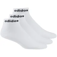 Adidas Non-Cushioned Ankle Socken, 3 Paar White / Black 43-45
