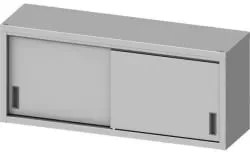 Stalgast Hängeschrank ECO, mit Schiebetüren, AISI 201 Edelstahl DHS12462 , Maße (B x T x H): 1200 x 400 x 600 mm