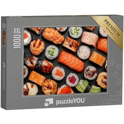 puzzleYOU Puzzle Puzzle 1000 Teile XXL „Sushi Nigiri und Maki auf Schieferplatten“, 1000 Puzzleteile, puzzleYOU-Kollektionen Asiatisches Essen