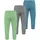 normani Outdoor Sports Normani, Outdoor Sports 3er Pack Baby Merino Unterhose mit Füßen in Blau/Grau/Grün | Gr.: 74