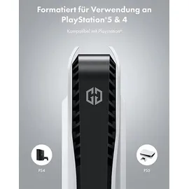 GRAUGEAR G-3501-A-10G 4 TB USB-C/USB-A Weiss