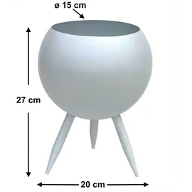 DanDiBo Ambiente Blumenhocker 27 x 19 cm Weiß