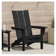 vidaXL Klappbarer Adirondack-Stuhl 80,5 x 74,5 x 90 cm schwarz
