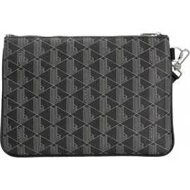 Lacoste The Blend Clutch Monogram Noir Gris schwarz - Schwarz