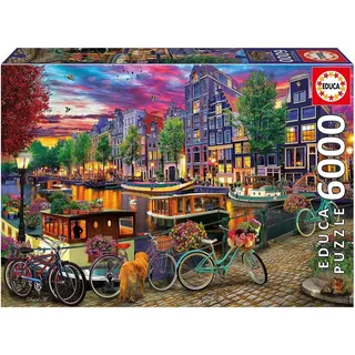 Educa Puzzle JZDN Bikes in Amsterdam 6000 Dlks