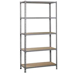 Proregal Schwerlastregal Big Muli HxBxT 200 x 120 x 50 cm 5 Fachböden Fachlast 200 kg Grau