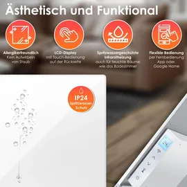 Kesser Infrarotheizung 700 W Weiß