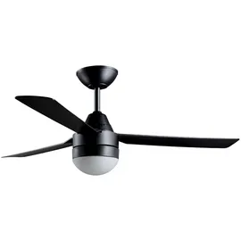 Bayside Megara 122 cm Deckenventilator mit Licht  schwarz