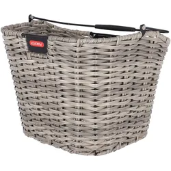 KLICKFIX Vorderradkorb Structura, 34x25x27cm,schilf/grau EINHEITSGRÖSSE