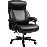 Vinsetto Bürostuhl Chefsessel Gaming Stuhl Drehstuhl Wippfunktion PU-Leder Braun