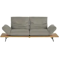 KOINOR Ledersofa  Marilyn ¦ grau ¦ Maße (cm): B: 232 H: 96 T: 90