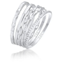 Elli Ring 925 Sterling Silber Ring Set in Silber | Gr.: 52