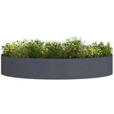 vidaXL Pflanzenring Anthrazit 120 x 120 x 20 cm