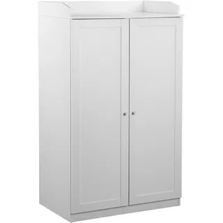 Home Affaire Sekretär »Aalborg«, PC-Schrank im Landhaus-Stil, Tastaturauszug, Stauraum, 80x134,5 cm, weiß