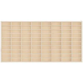 vidaXL Sammlervitrine aus Holz mit 80 Fächern 80x4,5x40,5cm 4017377
