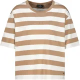 Monari Sweatshirt Streifenmuster Braun 44