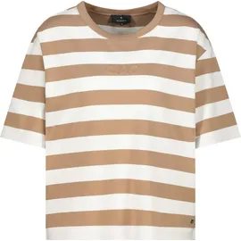Monari Sweatshirt Streifenmuster Braun 44