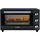 ICQN Minibackofen 20L, Pizza-Backofen, Ober-/Unterhitze mit Umluft-Funktion, 5 Grill-Funktion, 90 Min. Timer, 1500 W, Mini Oven, 80°-240°C, Backblech/Grill/Krümelblech und Blechhalter, Schwarz