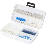 Tablettenbox 7 Tage Klein, Pillendose 7 Tage Klein, Medikamentenbox für 7 Tage, Tablettendose für Unterwegs, Pillenbox für Vitamin und Fischöl, Pocket Pharmacy Box, Tabletten Wochenbox (Weiß)