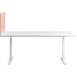 Beliani Schreibtischtrennwand Split 80 x 50 cm pfirsichrosa