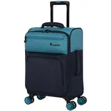 it luggage Duo-Tone Softside Handgepäck-Spinner mit 8 Rädern, 56 cm, Capri Breeze/Dress Blues, 22", Handgepäck-Handgepäck, zweifarbig, 55,9 cm, 8 Rollen