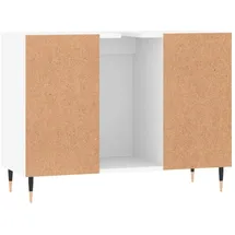 vidaXL Badschrank Weiß 80x33x60 cm Holzwerkstoff