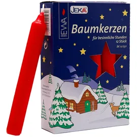 Ebersbacher Kerzenfabrik Baumkerzen 15 x 125 mm rot 12 St.