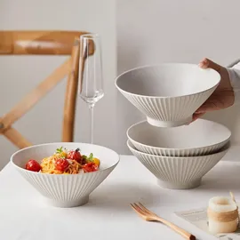 JIWOO Schüssel Set Grau/Weiß 4-tlg.