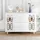stilvora Sideboard 147,5 x 102 x 40 cm Weiß