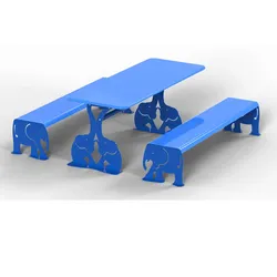 Picknicktisch mit Banken fur Parkanlagen h140_363