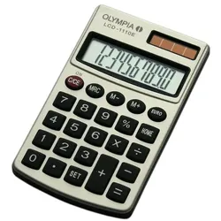 Olympia Klapprechner LCD-1110E, 1-zeiliges LC-Display mit 10 Stellen, Grund-