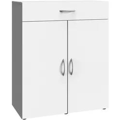 Wimex Multiraumkonzept Kommode Holzwerkstoff 2 Türen Weiß foliert 40x80x98 cm