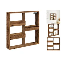 VidaXL Wandschrank Altholz-Optik 80x15x80 cm Holzwerkstoff