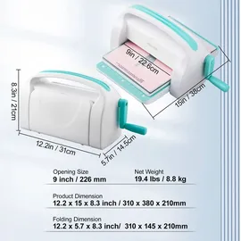 Vevor Stanz- und Prägemaschine 226 mm
