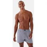 Danish Endurance American Boxers blau/gestreift 3XL 4er Pack