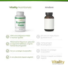 Vitality Nutritionals Magnesium Malat Kapseln 180 St.